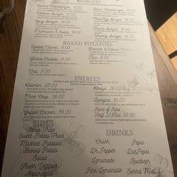 The Rustic Charm Bar and Grill - Menu with prices