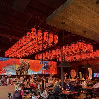 Blue Sushi Sake Grill - New expanded dining area. Check out the Godzilla! - Sushi Bars Near Me - Omaha, Nebraska
