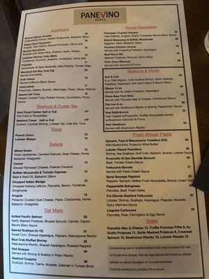 Menu photo 2 Panevino North Plano, TX