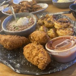 Wharf Casual Seafood - Blackened shrimp with red beans and rice
