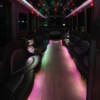 AllPro Towncar - Inside the 38 Passenger Party Bus - Limos Near Me - Clearwater, Florida