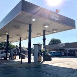 Huck's Food and Fuel - Six fuel pumps, including gas and auto diesel.