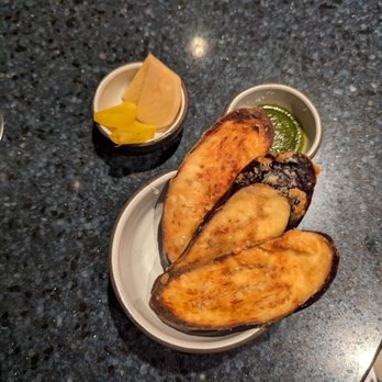 Barbara - Eggplant with an herbal dip - Canadian (New) Near Me - Vancouver, British Columbia
