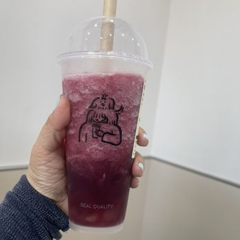Heytea - Grape boom tea ($6.99) - Bubble Tea Near Me - Flushing, New York