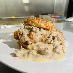 Blue Lagoon Maryland - Chicken and biscuit sandwich