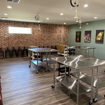 Culinary Community Kitchen - Cooking Classroom, wide view, hands on cooking classes - Cooking Classes Near Me - Mesquite, Texas