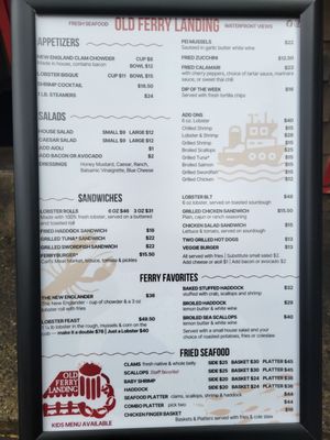 Menu photo 1 Old Ferry Landing Portsmouth, NH
