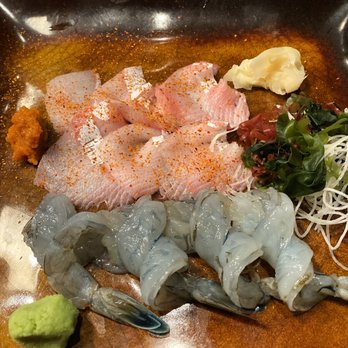 Ryoko's - Hamachi and Shrimp Sashimi Dinner - Sushi Bars Near Me - San Francisco, California