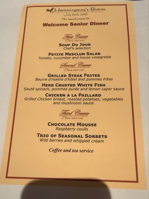 Menu photo 1 Hemmingway's Bistro Oak Park, IL Menu photo 1 Hemmingway's Bistro Oak Park, IL
