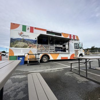 Lamas - a food truck parked in a parking lot - Mexican Near Me - Half Moon Bay, California Lamas - a food truck parked in a parking lot - Mexican Near Me - Half Moon Bay, California