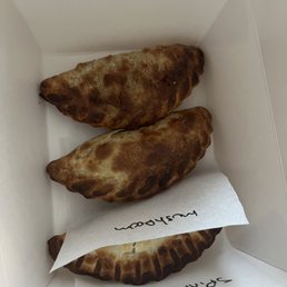 Mushroom and spinach empanada Mushroom and spinach empanada