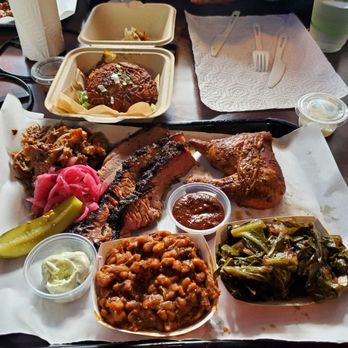 Crazy Block Cheesecakes - Combo with lamb, chicken, brisket. Grabbed two Latkes as well. - Desserts Near Me - Oakland, California