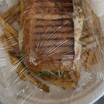 Herencia Cuisine - Chicken pesto panini - French Near Me - Johnson City, Texas Herencia Cuisine - Chicken pesto panini - French Near Me - Johnson City, Texas