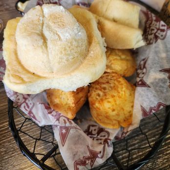 Our Place Restaurant - Hot rolls and corn bread - New American Near Me - Mansfield, Texas