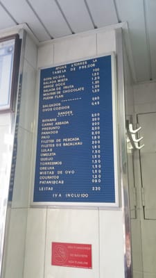 Menu photo 8 As Bifanas do Afonso Lisbon, 11 Menu photo 8 As Bifanas do Afonso Lisbon, 11