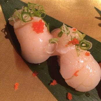 Aha Sushi - Hotate (scallop) nigiri - Sushi Bars Near Me - Lawrenceville, Georgia Aha Sushi - Hotate (scallop) nigiri - Sushi Bars Near Me - Lawrenceville, Georgia