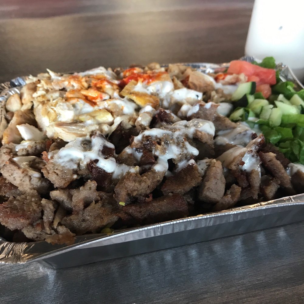 Halal Bros - Combo beef and chicken over rice - Middle Eastern Near Me - Austin, Texas Halal Bros - Combo beef and chicken over rice - Middle Eastern Near Me - Austin, Texas