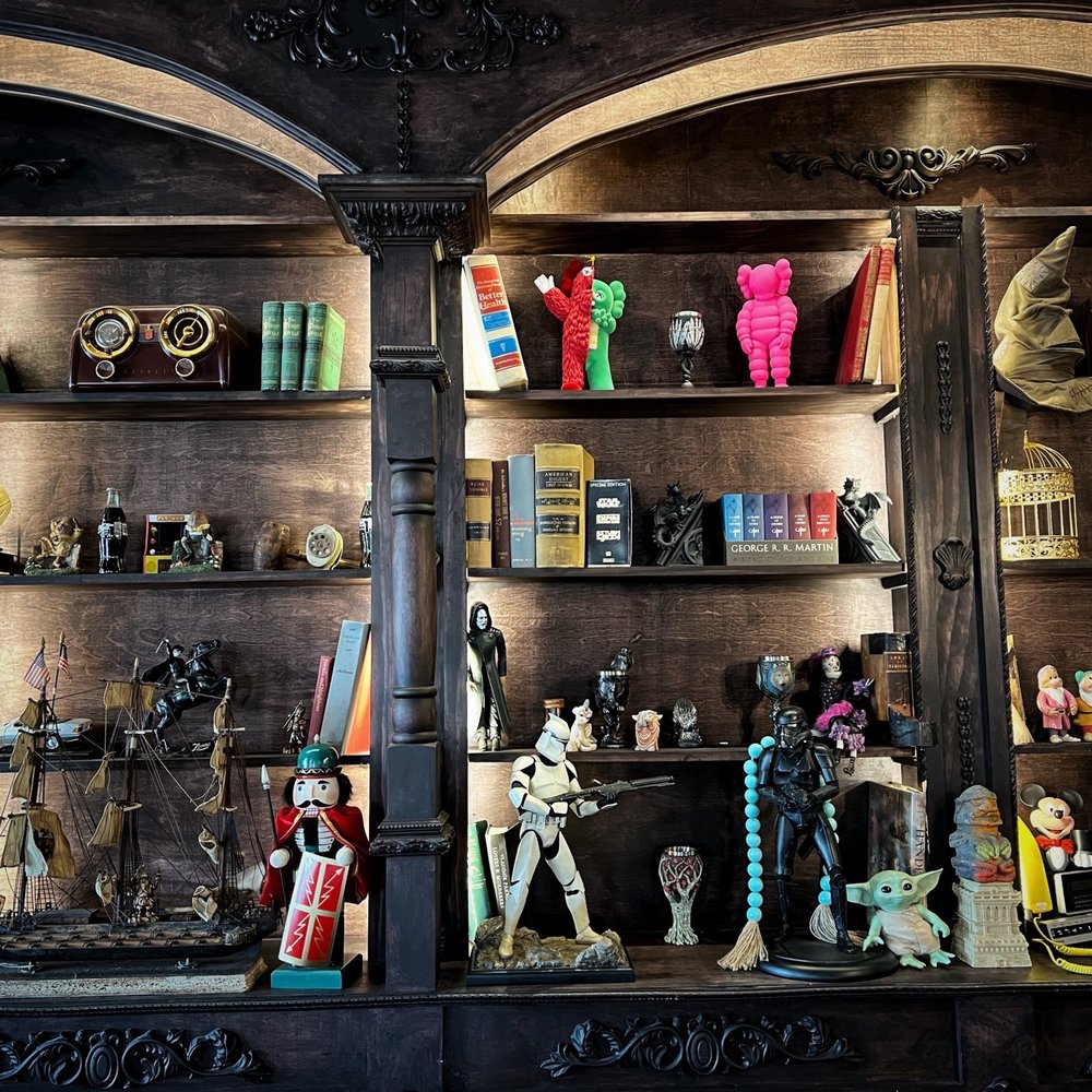 Parkerz - a display of toys and other items - Mediterranean Near Me - Houston, Texas Parkerz - a display of toys and other items - Mediterranean Near Me - Houston, Texas