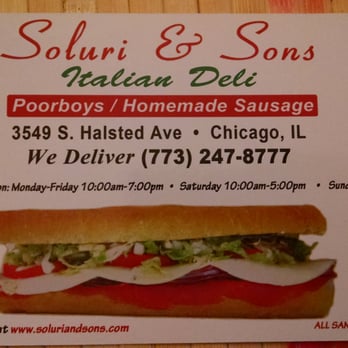 Nonna Soluri's Italian Deli - Soluri menu card front - Italian Near Me - Chicago, Illinois Nonna Soluri's Italian Deli - Soluri menu card front - Italian Near Me - Chicago, Illinois