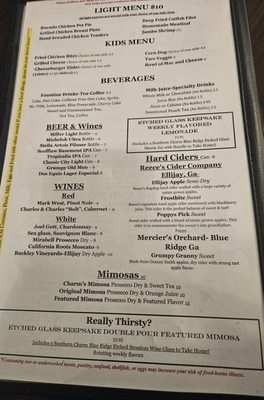 Menu photo 5 Southern Charm Darlington, SC