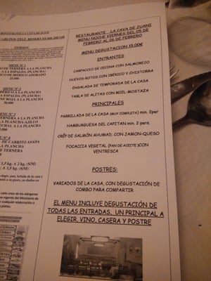 Menu photo 1 La Cava de Juani Madrid, M