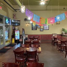Inside was spacious and clean. Fun decor. Inside was spacious and clean. Fun decor.