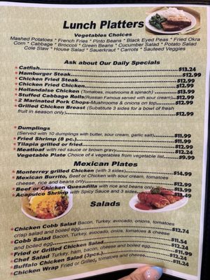 Menu photo 5 John's Cafe Plano Plano, TX