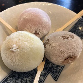 Sushiholic - Mochi ice cream. Red bean, green tea and chocolate - Sushi Bars Near Me - San Antonio, Texas