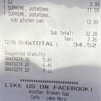 Another Broken Egg Cafe - Cafes Near Me - Lake Mary, Florida