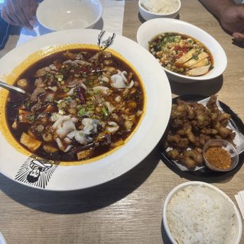 B2J Fish Soup - Fish And Beef Pot Small Crispy Fried Pork Belly Spiced Chicken With Chili Sauce - Szechuan Near Me - Gaithersburg, Maryland