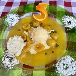 Nachtisch flambierte Feigen