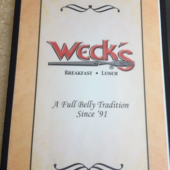 Weck's - Cover of menu. - Breakfast & Brunch Near Me - Santa Fe, New Mexico