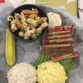 Chicken Salad Chick - The Fabulous Trio ~ Delicious Dill chicken salad, Egg salad & Tri colored pasta salad - Salad Near Me - Charlotte, North Carolina Chicken Salad Chick - The Fabulous Trio ~ Delicious Dill chicken salad, Egg salad & Tri colored pasta salad - Salad Near Me - Charlotte, North Carolina