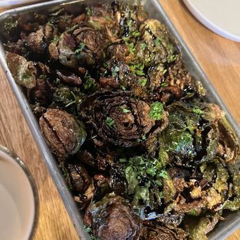 Founders Brewing - Brussels sprouts appetizer-delish! - Breweries Near Me - Grand Rapids, Michigan