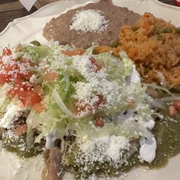 Chicken enchiladas