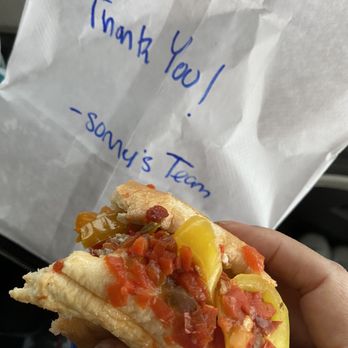Sonny's Original - Peppers cheesesteak with handwritten to-go bag - Food Trucks Near Me - Missoula, Montana Sonny's Original - Peppers cheesesteak with handwritten to-go bag - Food Trucks Near Me - Missoula, Montana