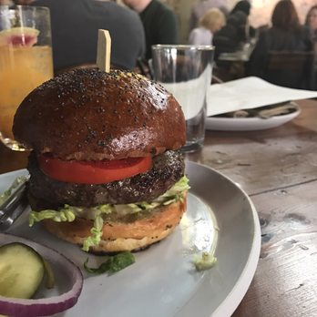 Manuela - Deer burger - must try - New American Near Me - Los Angeles, California