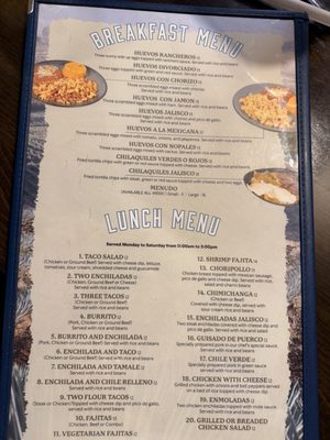 Menu photo 1 Las Palomas Mexican Grill Overland Park, KS