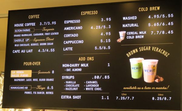 Menu photo 2 Merit Coffee Company Houston, TX Menu photo 2 Merit Coffee Company Houston, TX