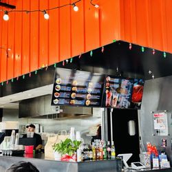 Tacos Veganos - The front counter.