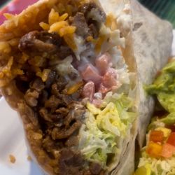 El Asador - Steak Burrito it was bigger than it looks. Great tasting.
