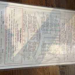 food menu