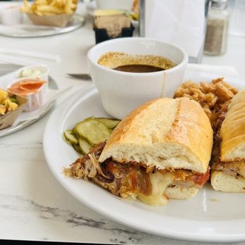 Moo Creamery - Roast pork dip sandwich - Burgers Near Me - Bakersfield, California Moo Creamery - Roast pork dip sandwich - Burgers Near Me - Bakersfield, California