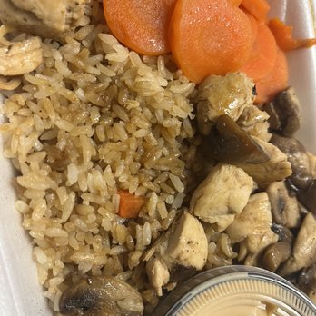 Sushi Star - rice, carrots, and mushrooms in a styrofoam container - Asian Fusion Near Me - Matthews, North Carolina Sushi Star - rice, carrots, and mushrooms in a styrofoam container - Asian Fusion Near Me - Matthews, North Carolina