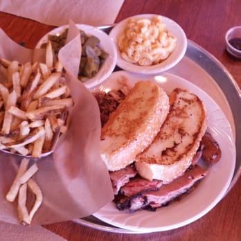 City Barbeque - The sampler (double brisket) plus French fries. So full... So delicious! - Barbeque Near Me - Cincinnati, Ohio City Barbeque - The sampler (double brisket) plus French fries. So full... So delicious! - Barbeque Near Me - Cincinnati, Ohio
