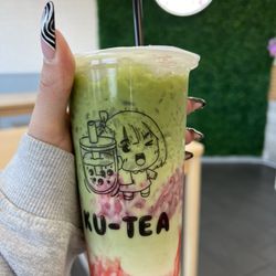 Ku-Tea’s Town - Strawberry Matcha Latte