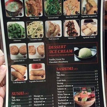 Sushi World - AYCE menu (Nov 2019) - Japanese Near Me - Chicago, Illinois