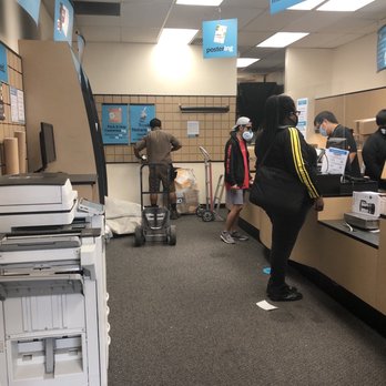 The UPS Store - The front lobby with shields to protect customers and staff. - Shipping Centers Near Me - San Leandro, California