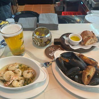 The Shell Restaurant - Shrimp scampi and mussels - Seafood Near Me - New York, New York The Shell Restaurant - Shrimp scampi and mussels - Seafood Near Me - New York, New York