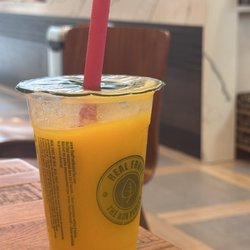 Real Fruit Bubble Tea - Small Mango Diamond Slush